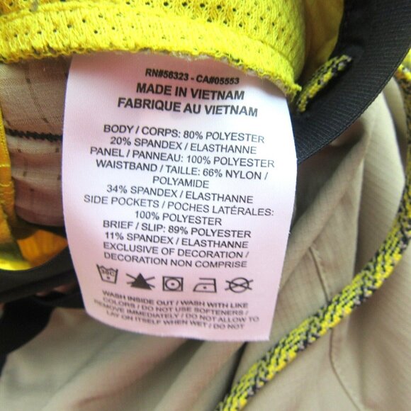 Nike Flex Stride Trail Running Shorts Mens Sz Medium Yellow Khaki NEW - Picture 13 of 15